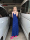 Ladies Spaghetti Straps Long Dress